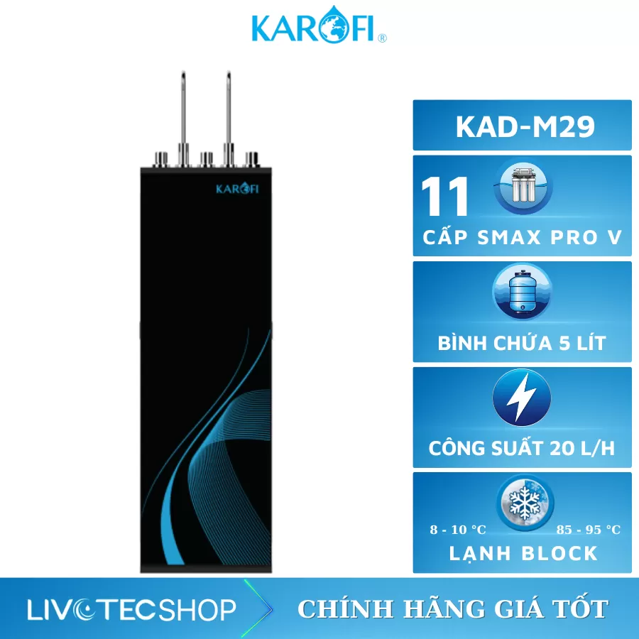 Máy lọc nước nóng lạnh Karofi KAD-M29