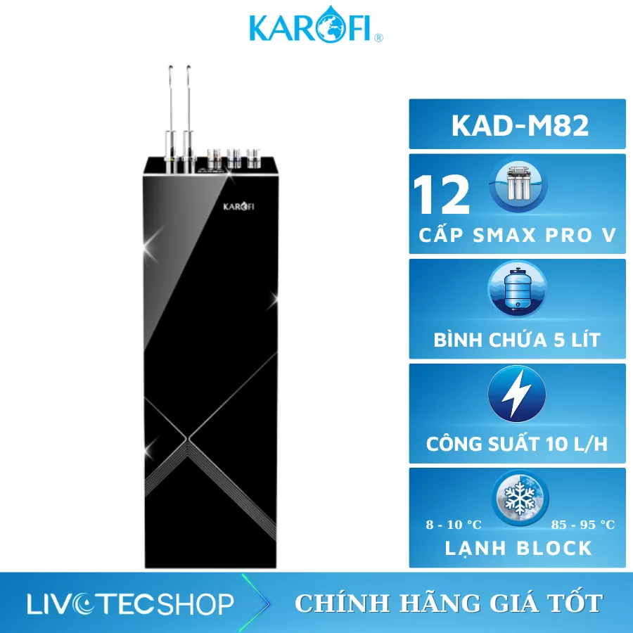 Máy lọc nước nóng lạnh Karofi KAD-M82