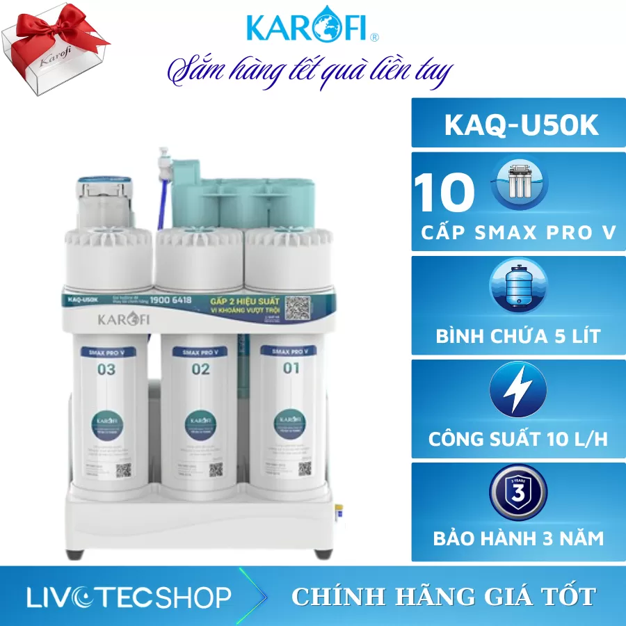 Máy lọc nước RO Karofi KAQ-U50K