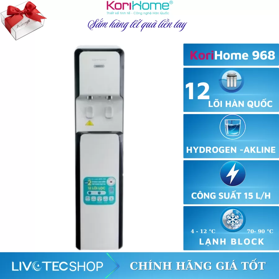 Máy lọc nước nóng lạnh Korihome WPK-968
