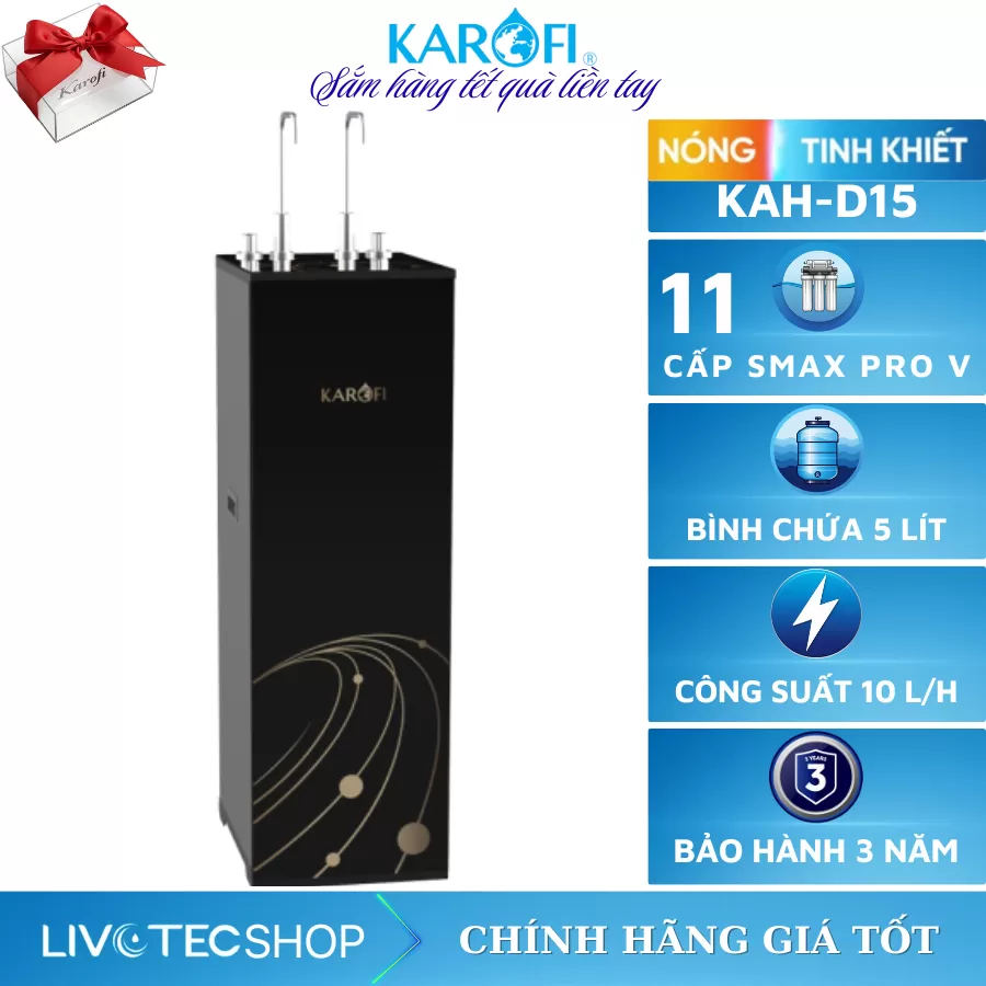Máy lọc nước nóng nguội Karofi KAH-D15