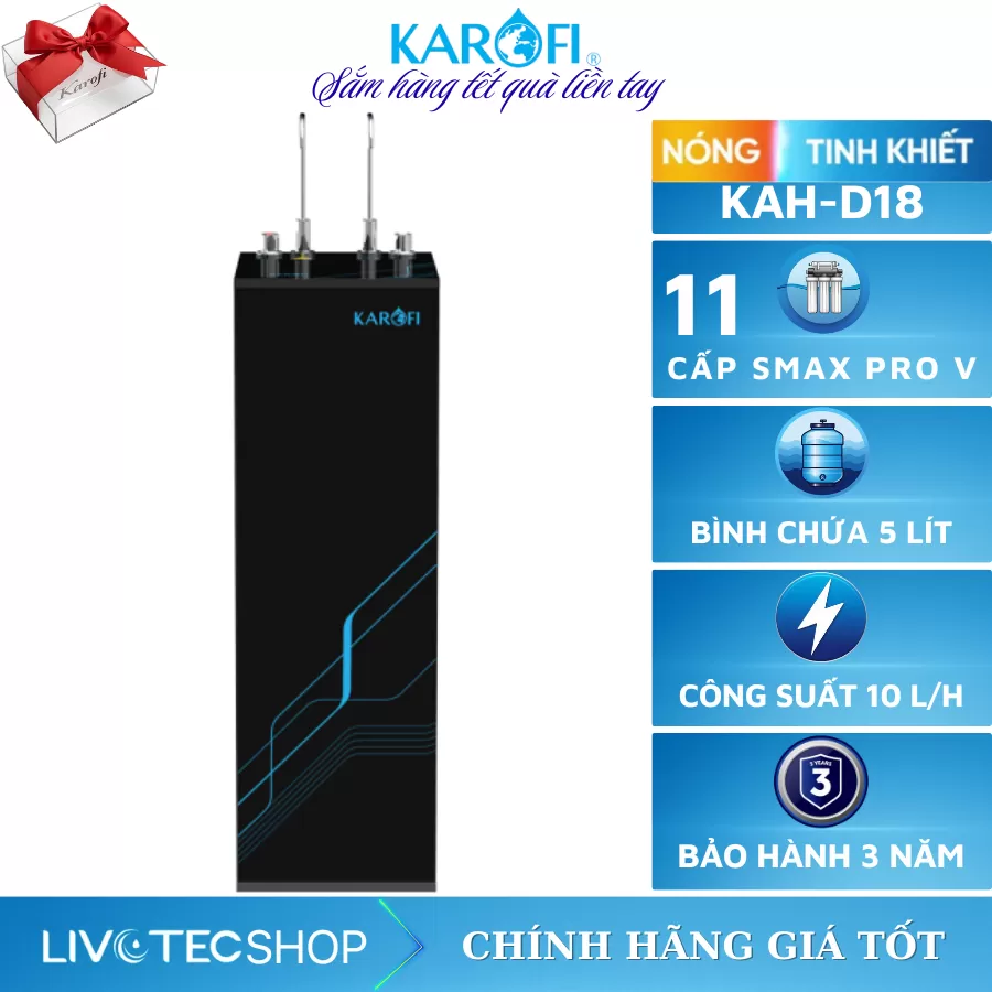 Máy lọc nước nóng nguội Karofi KAH-D18