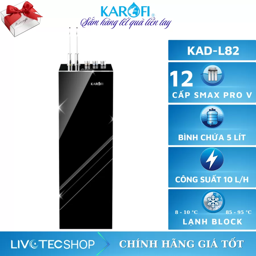 Máy lọc nước nóng lạnh Karofi KAD-L82