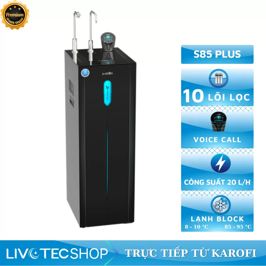 Máy lọc nước Hydro-ion kiềm Karofi KAE-S85 Plus