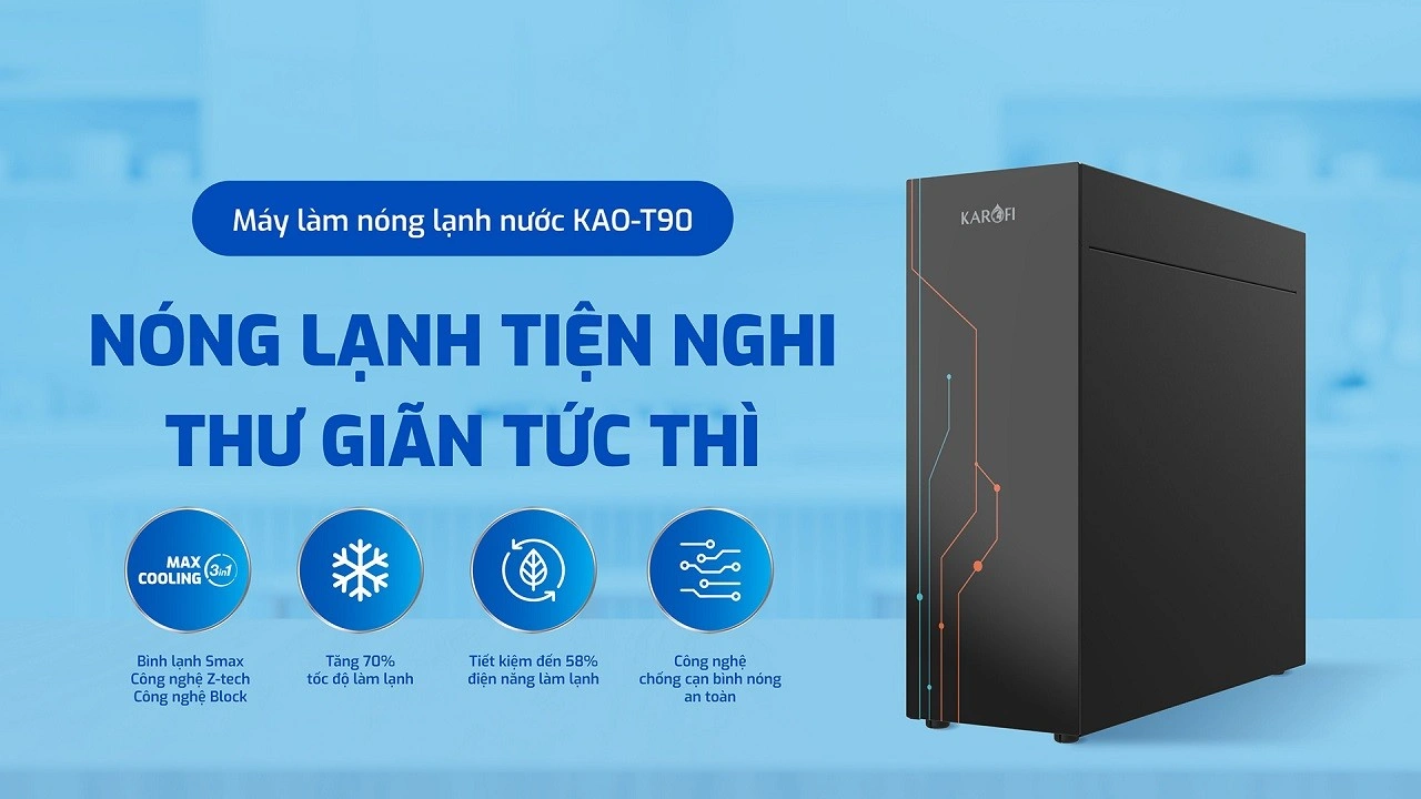 Máy làm nóng lạnh Karofi KAO-T90