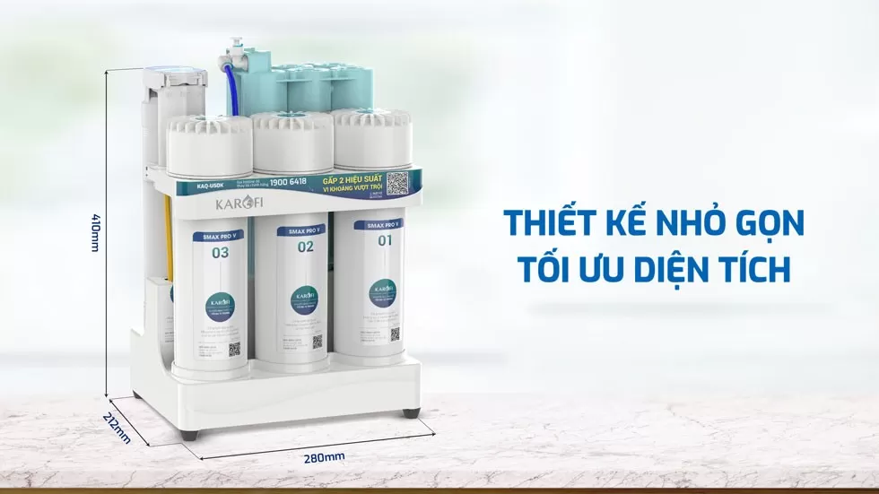 Thiết kế nhỏ gọn - Tiết kiệm không gian