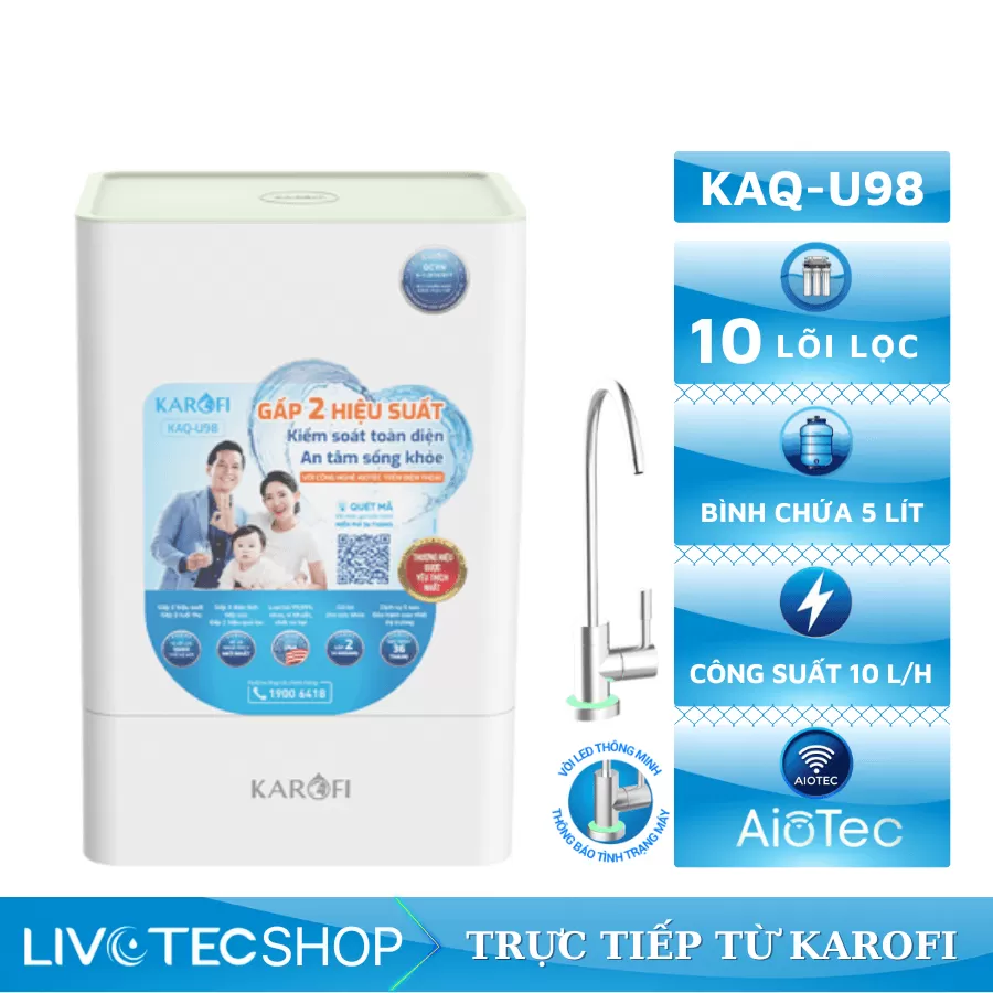 Máy lọc nước Karofi KAQ-U98