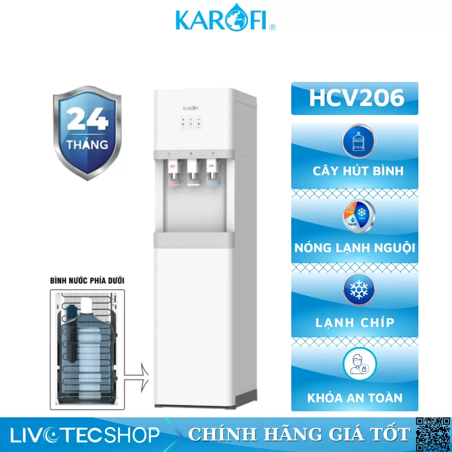 Cây nước nóng lạnh Karofi HCV206