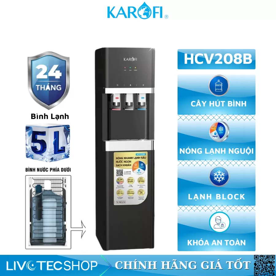 Máy nóng lạnh Karofi HCV208B
