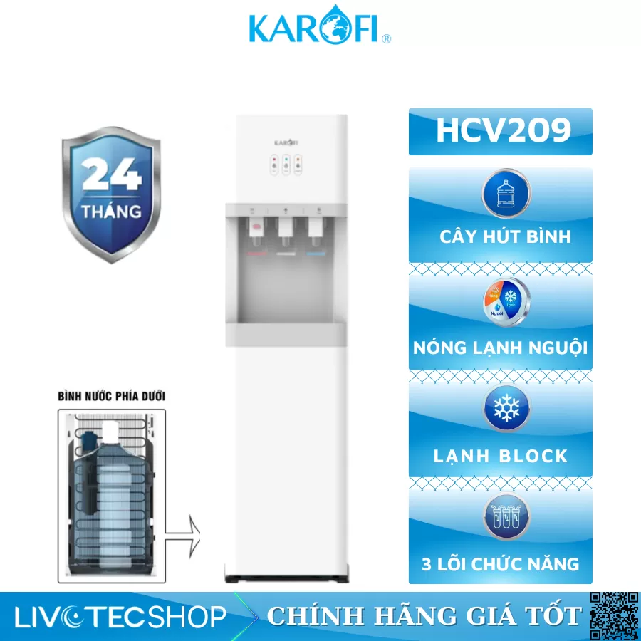 Cây nước nóng lạnh Karofi HCV209