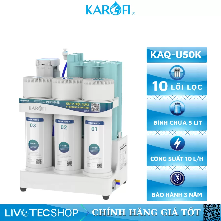 Máy lọc nước RO Karofi KAQ-U50K