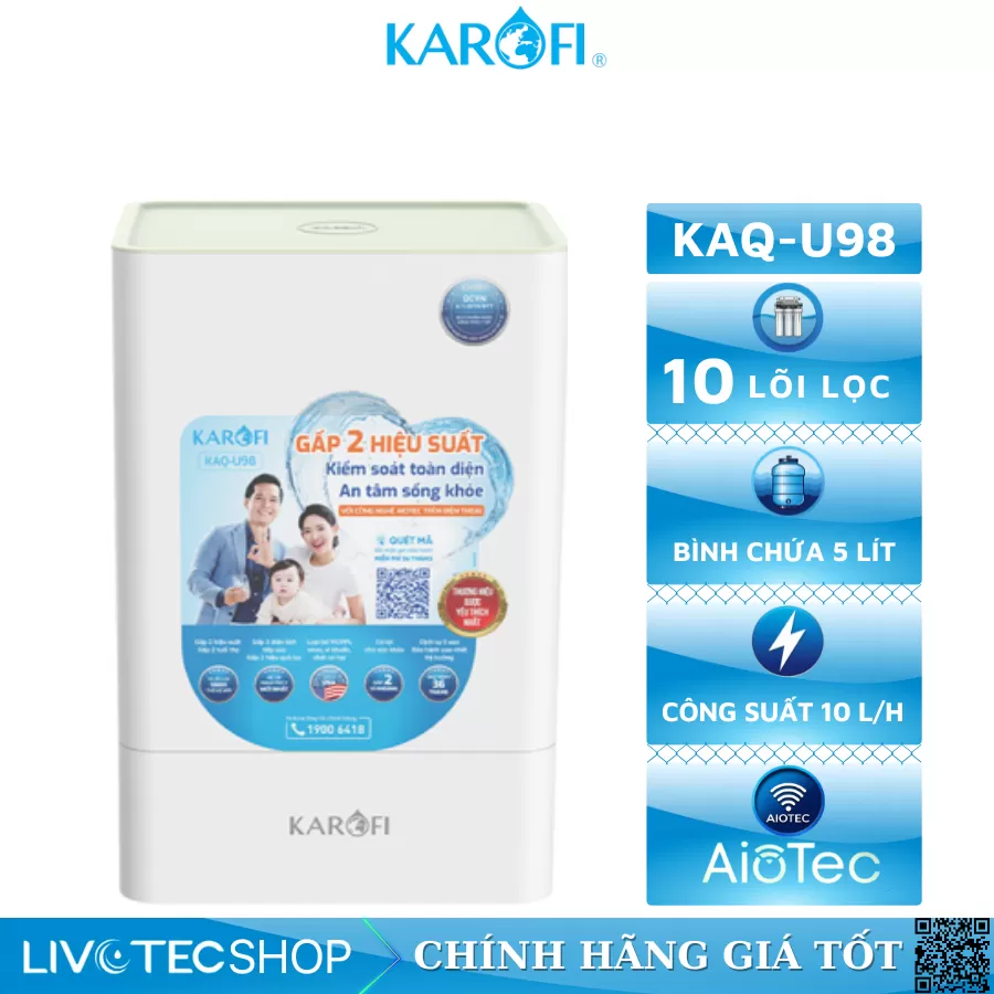 Máy lọc nước Karofi KAQ-U98
