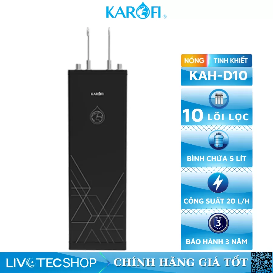 Máy lọc nước nóng nguội Karofi KAH-D10