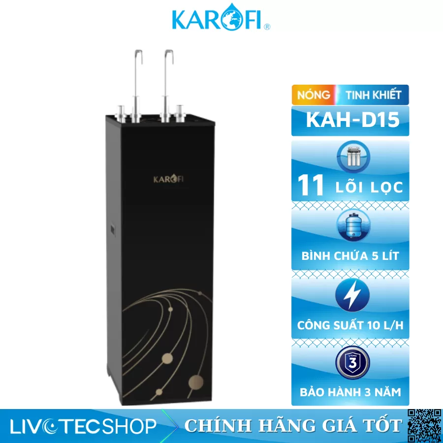 Máy lọc nước nóng nguội Karofi KAH-D15