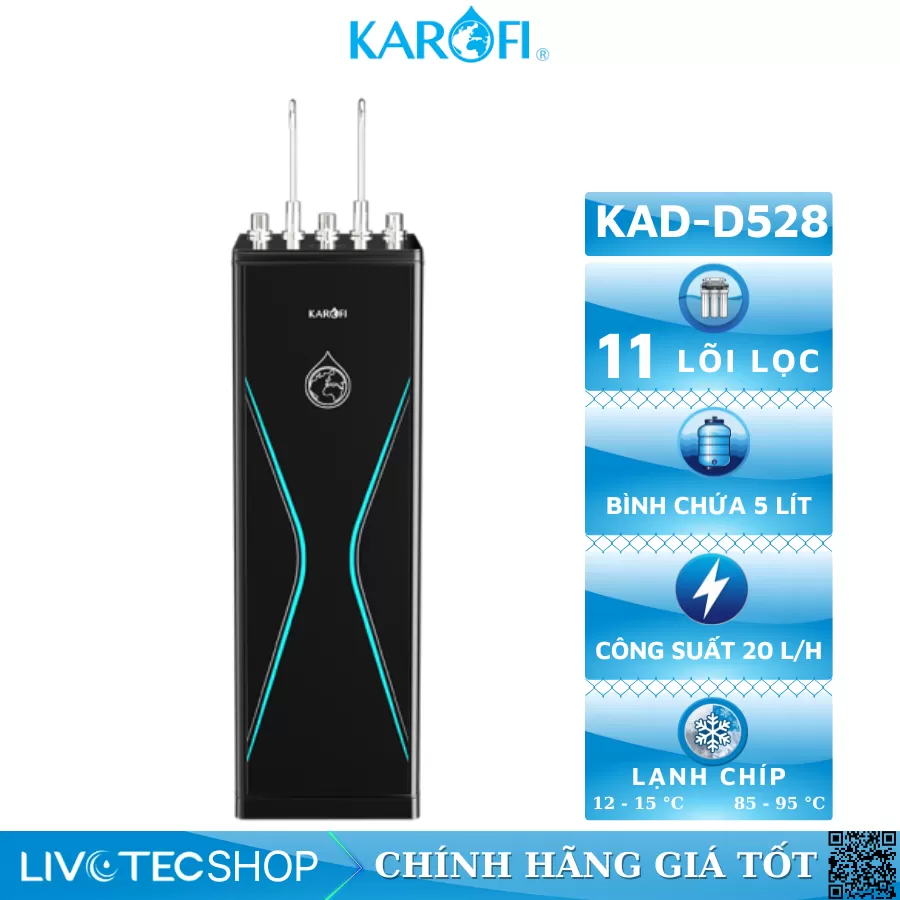 Máy lọc nước nóng lạnh Karofi KAD-D528