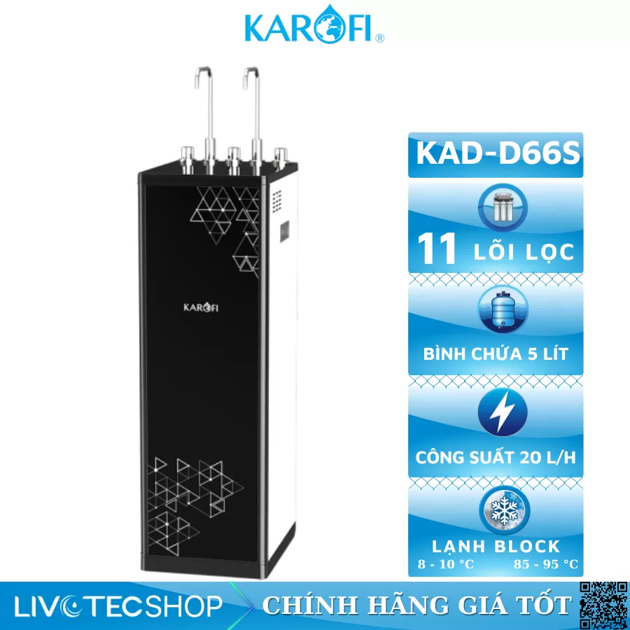 Máy lọc nước nóng lạnh Karofi KAD-D66S