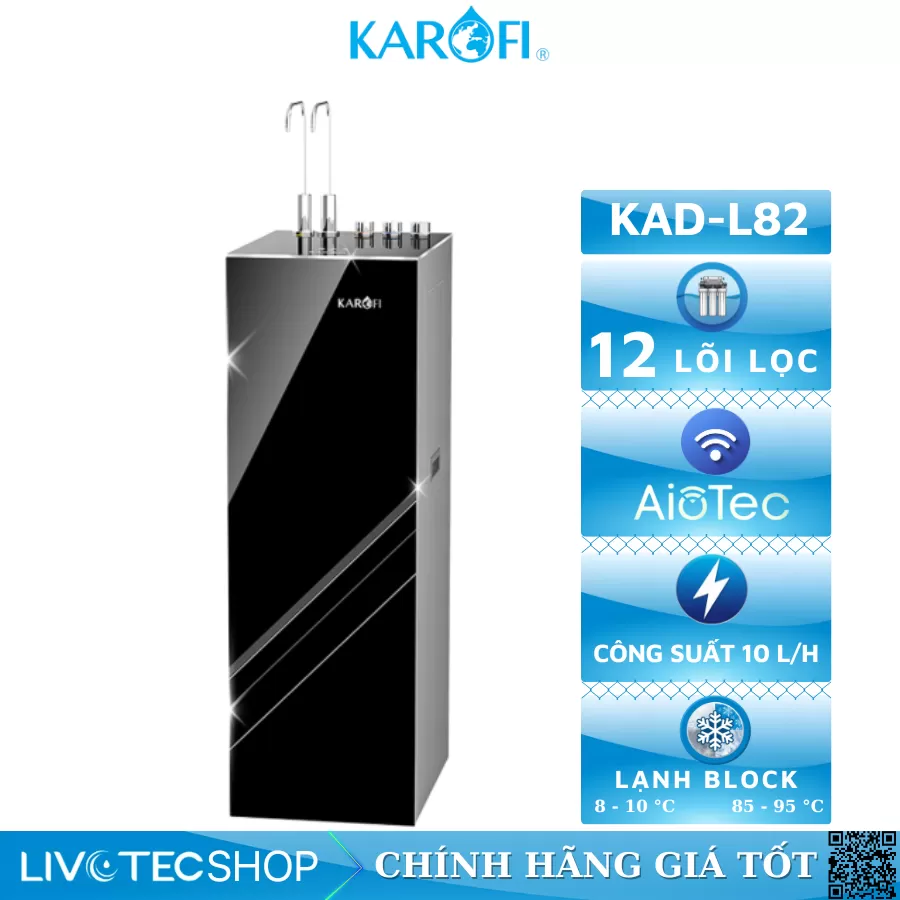Máy lọc nước nóng lạnh Karofi KAD-L82