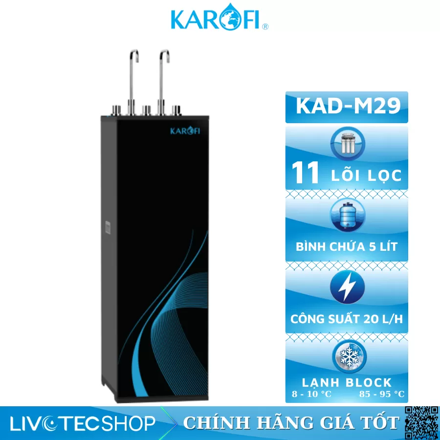 Máy lọc nước nóng lạnh Karofi KAD-M29