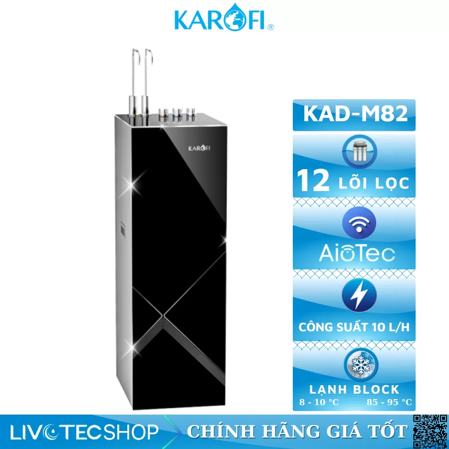 Máy lọc nước nóng lạnh Karofi KAD-M82