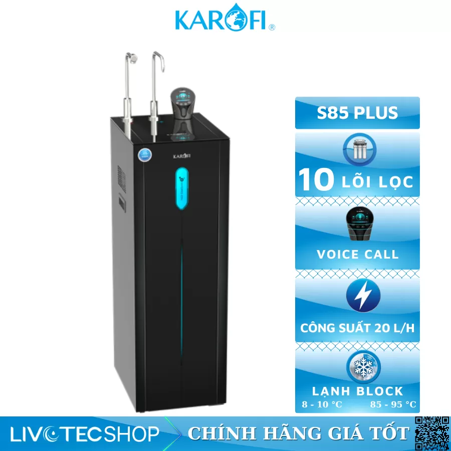 Máy lọc nước Hydro-ion kiềm Karofi KAE-S85 Plus