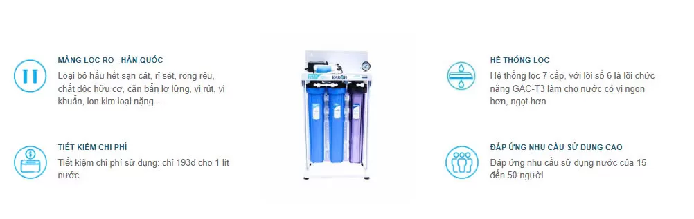 Máy lọc nước bán công nghiệp Karofi KB30