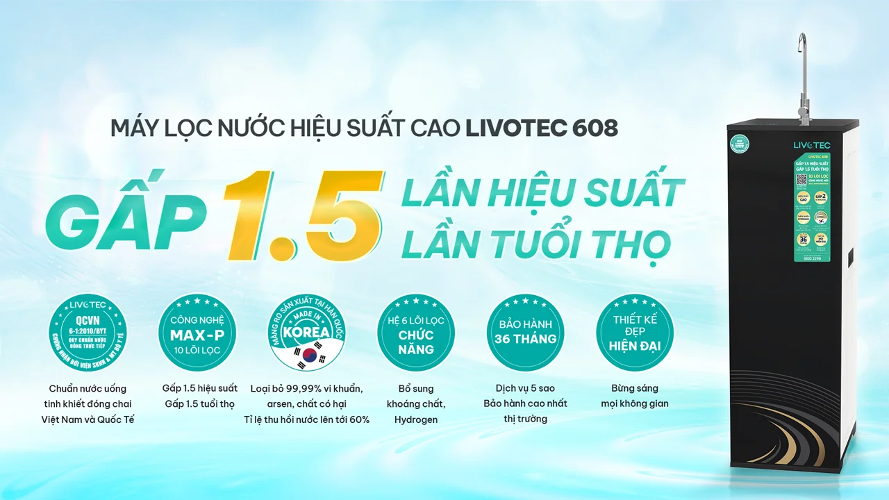 Máy lọc nước RO Livotec 608