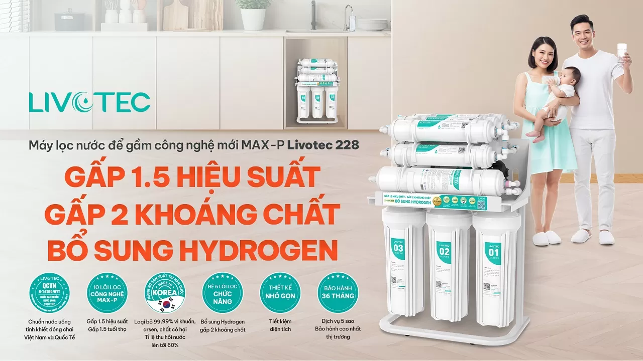 Máy lọc nước để gầm Livotec 228