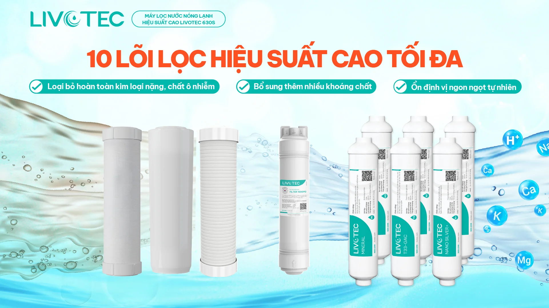HỆ THỐNG 10 L&Otilde;I LỌC RO &ndash; NƯỚC SẠCH TINH KHIẾT