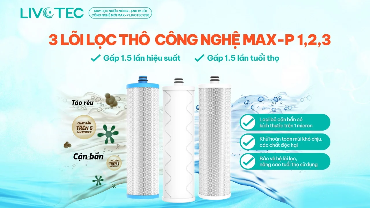 LÕI LỌC THÔ LIVOTEC MAX-P