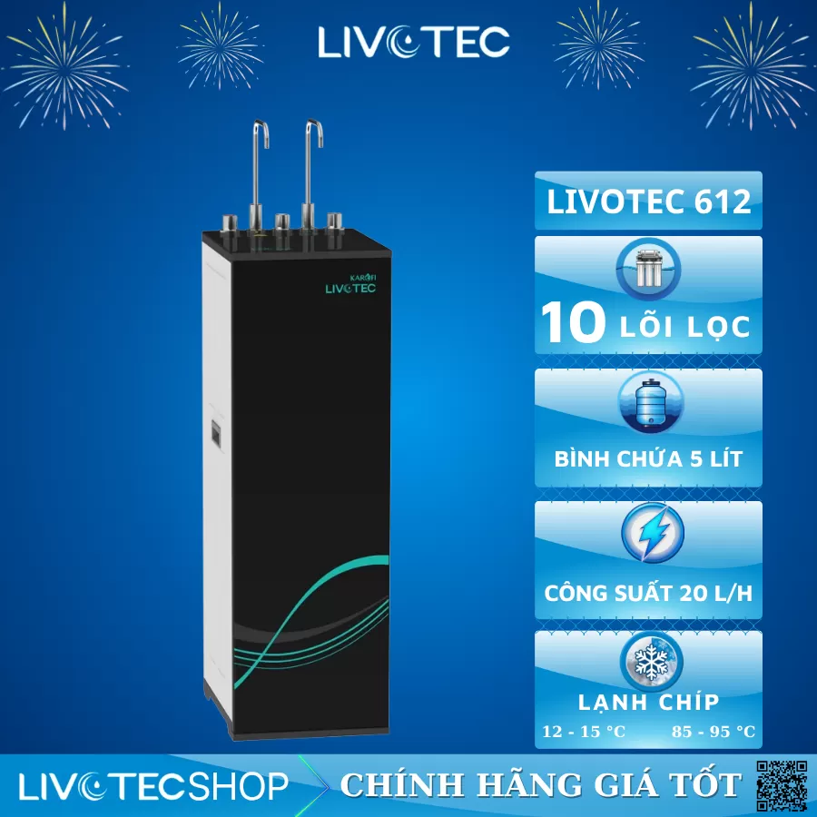 Máy lọc nước nóng lạnh Livotec 612