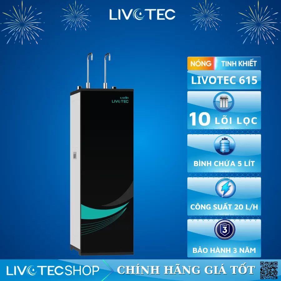Máy lọc nước nóng nguội Livotec 615