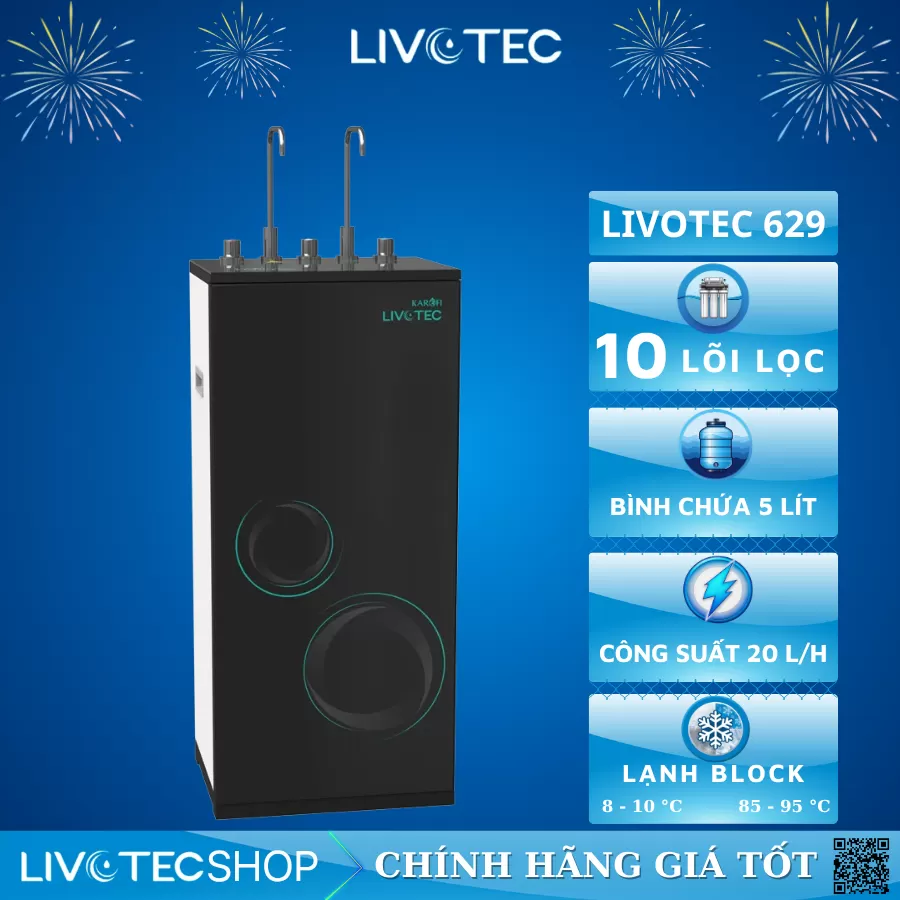 Máy lọc nước nóng lạnh Livotec 629
