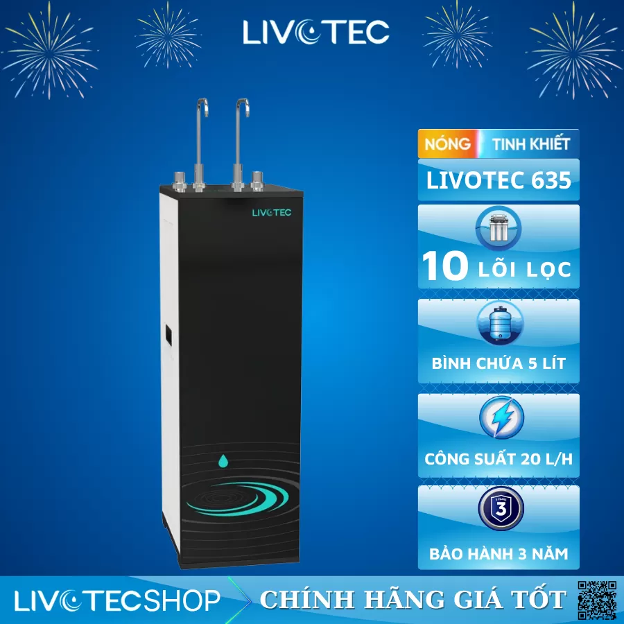Máy lọc nước nóng nguội Livotec 635
