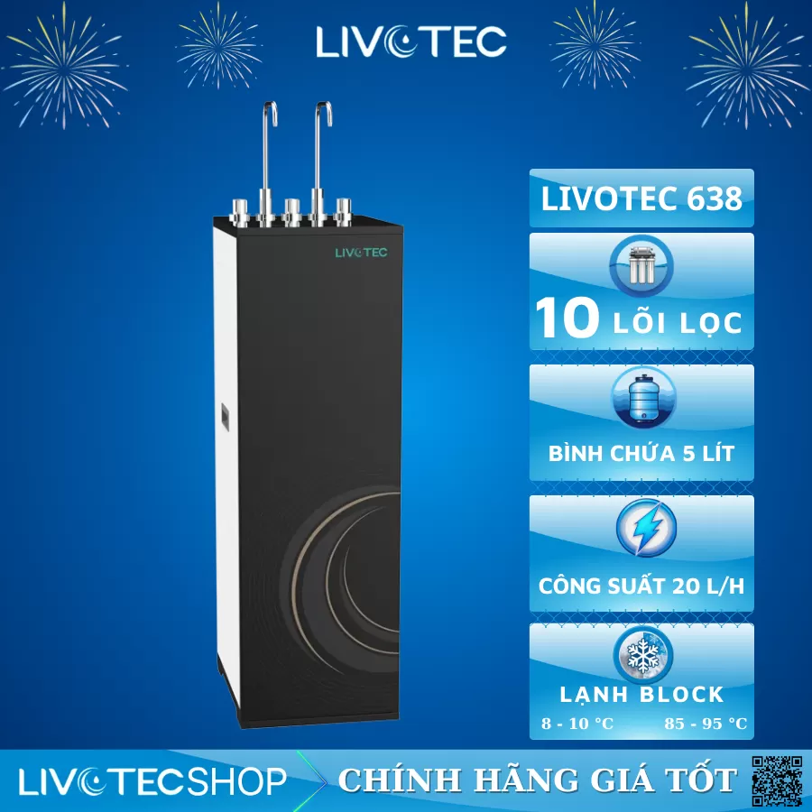 Máy lọc nước nóng lạnh Livotec 638