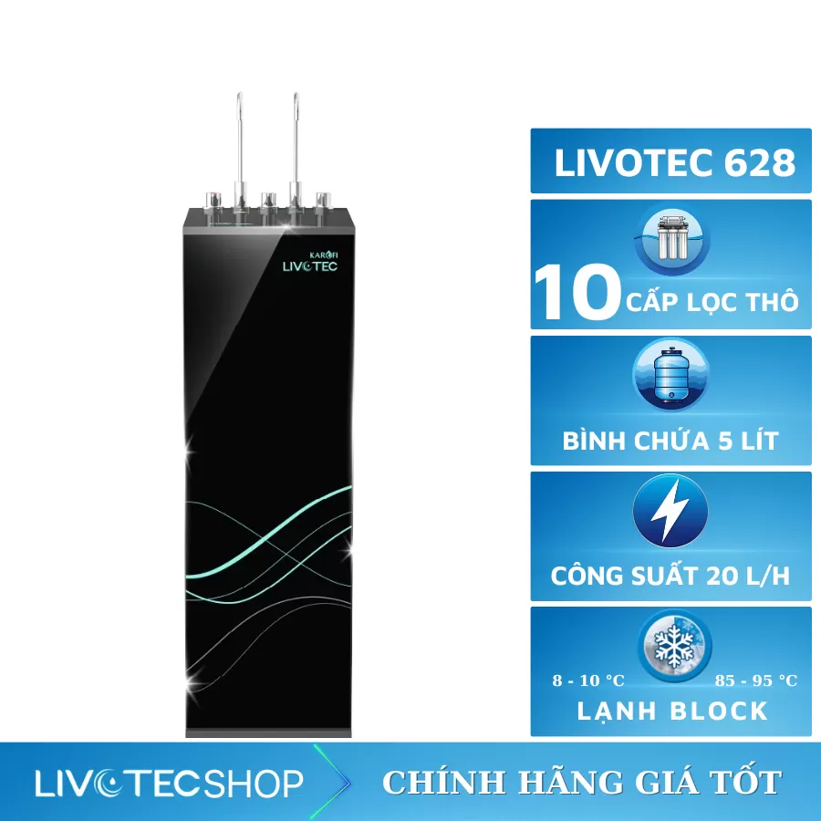 Máy lọc nước nóng lạnh Livotec 628