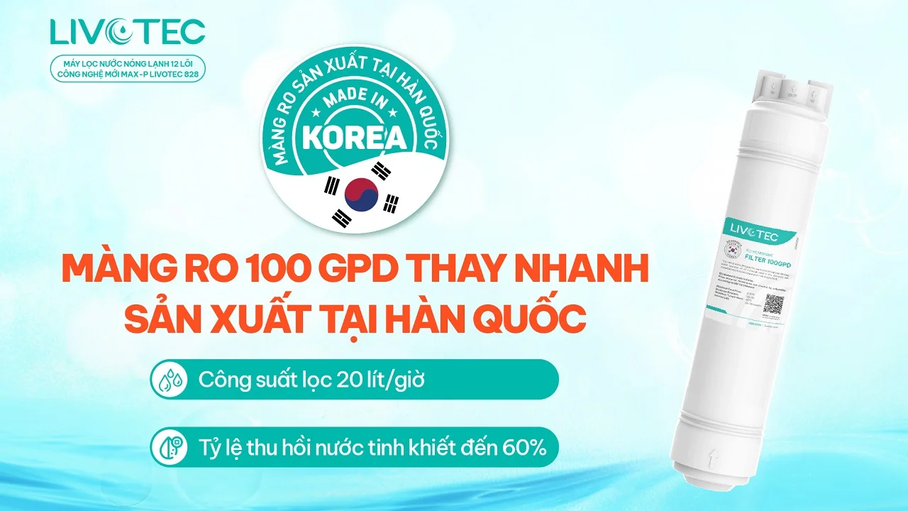 MÀNG RO 100 GPD HÀN QUỐC