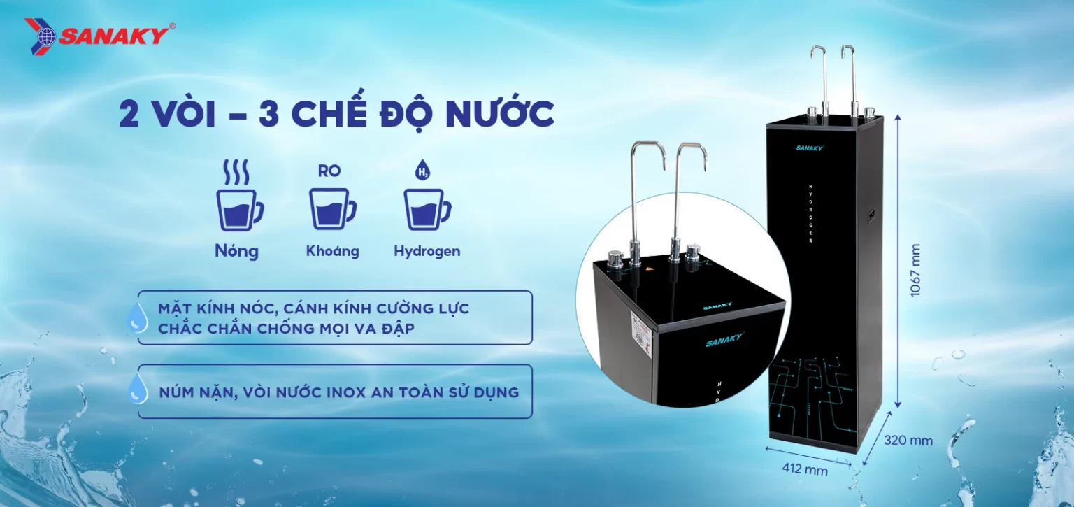 2 vòi – 3 chế độ nước nóng nguội