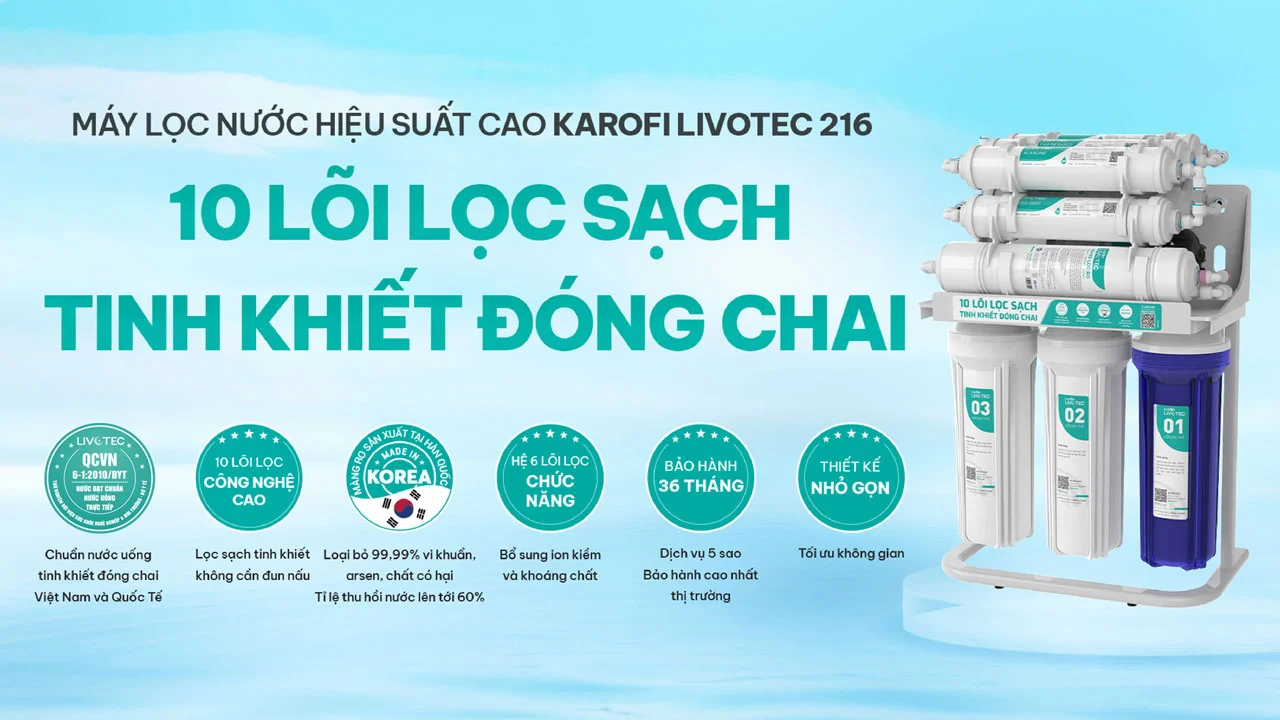 Máy lọc nước RO Livotec 216