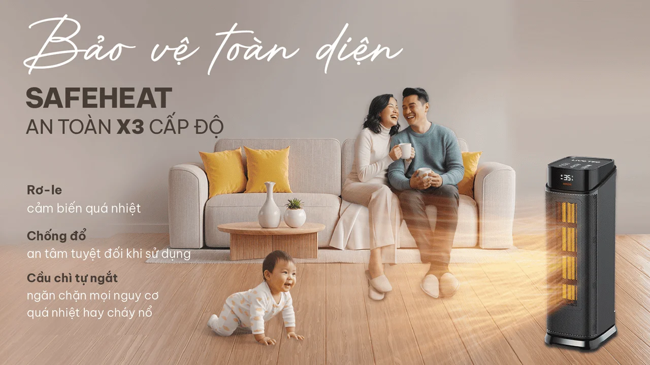 Máy sưởi gốm Livotec