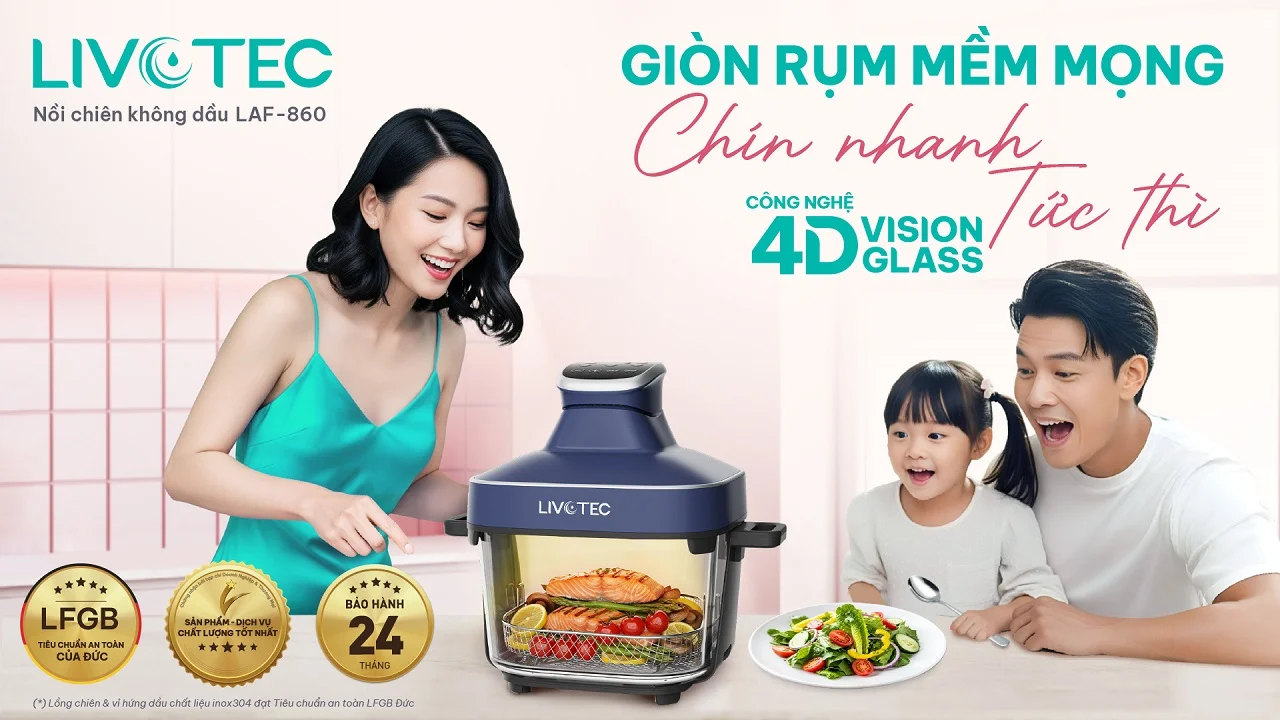 Nồi chiên không dầu Livotec LAF-860