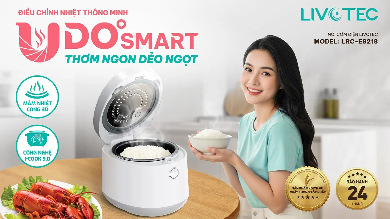 nồi cơm điện tử Livotec LRC-E8218