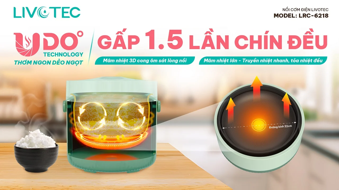 Nồi cơm điện Livotec LRC-6218