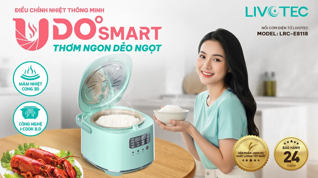 Nồi cơm điện tử Livotec LRC-E8118