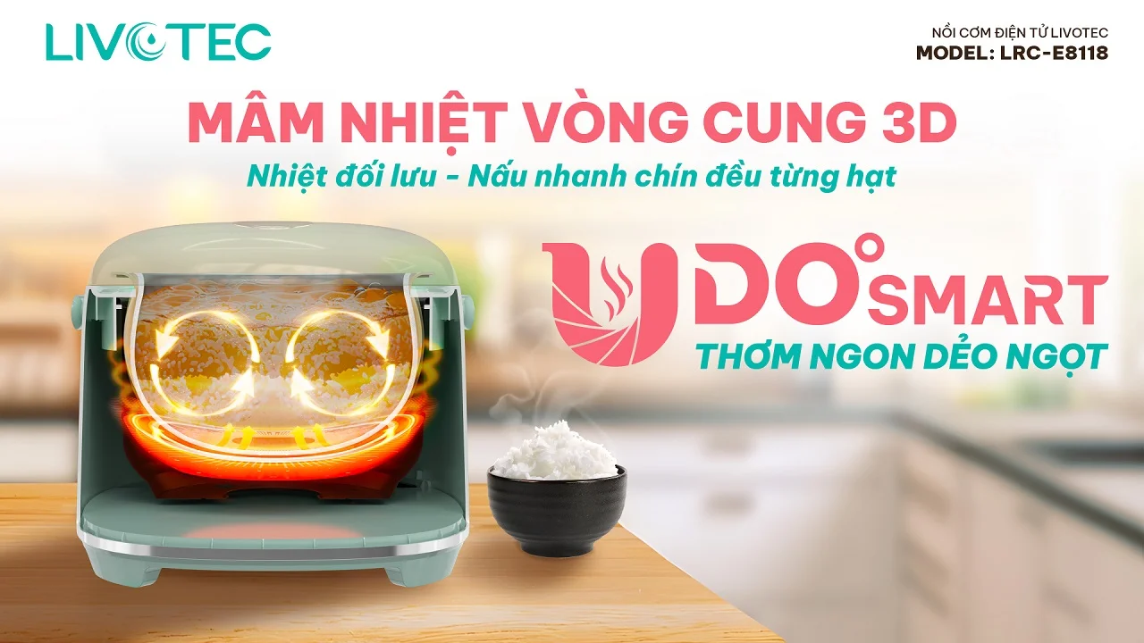 Nồi cơm điện tử Livotec LRC-E8118