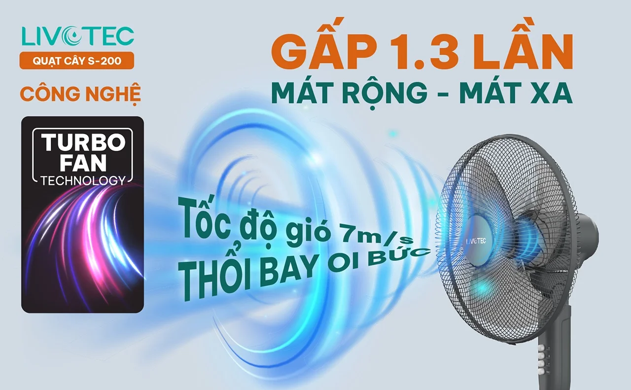 Quạt c&acirc;y Livotec S200
