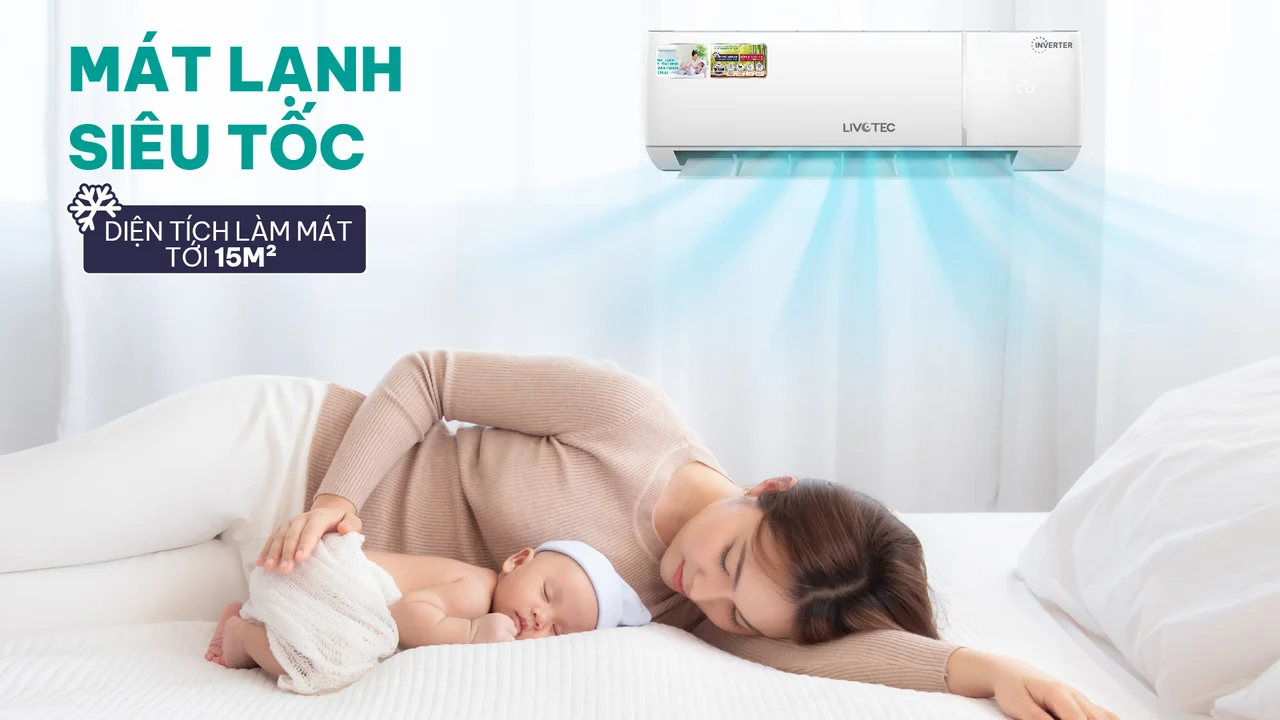 Điều hòa một chiều Livotec DH09 Inverter