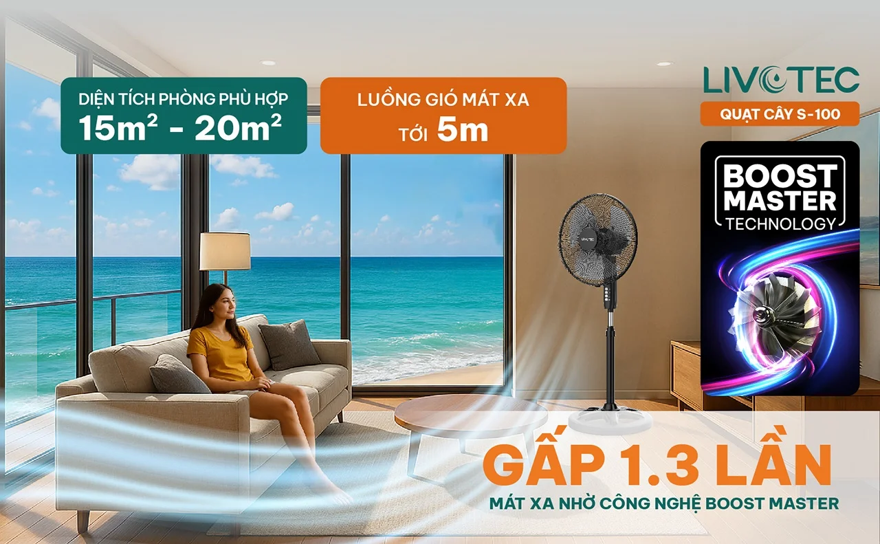 Làm mát mạnh mẽ hơn 1,3 lần