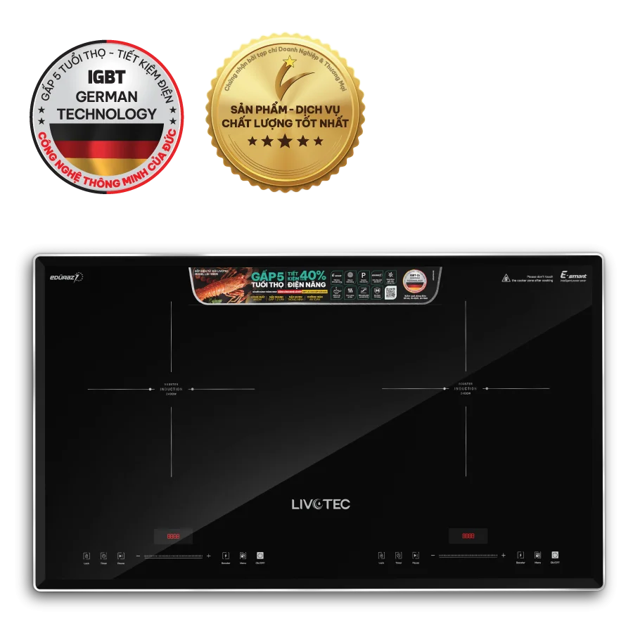 Bếp từ đôi Livotec E-SMART LID-998M