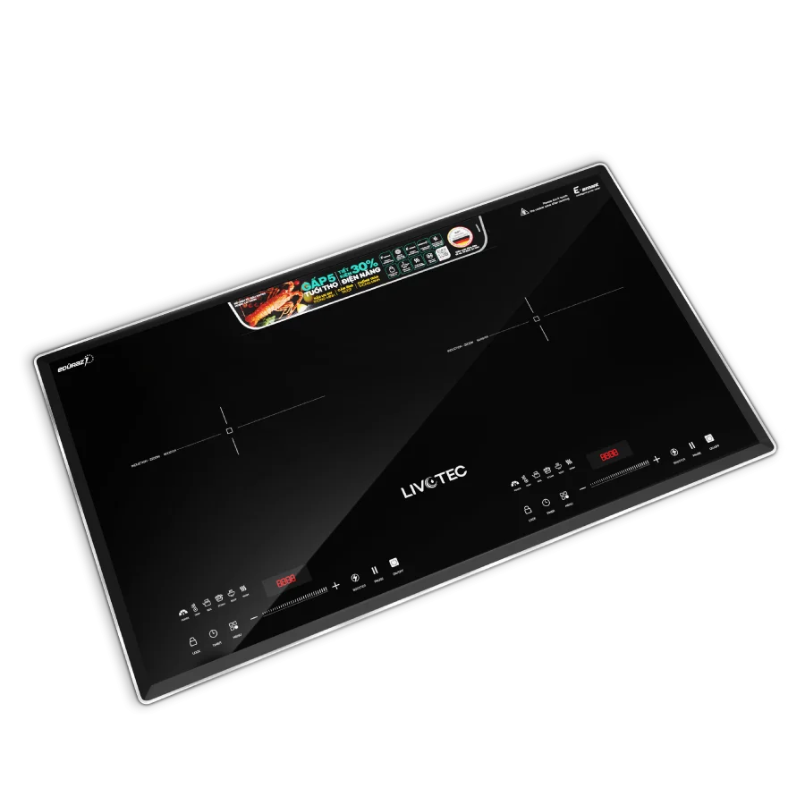 Bếp từ đôi Livotec E-SMART LID-980M