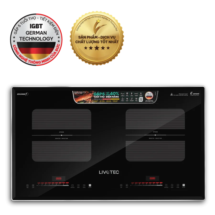 Bếp từ đôi Livotec E-Smart LID-999M